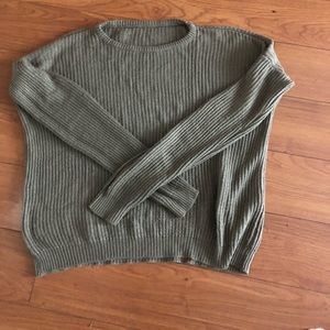 Brandy Melville olive green knit sweater